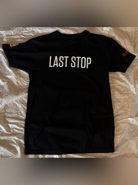 SSUR Black Short Sleeve 'LAST STOP' Coney Island Warriors Graphic Tee
